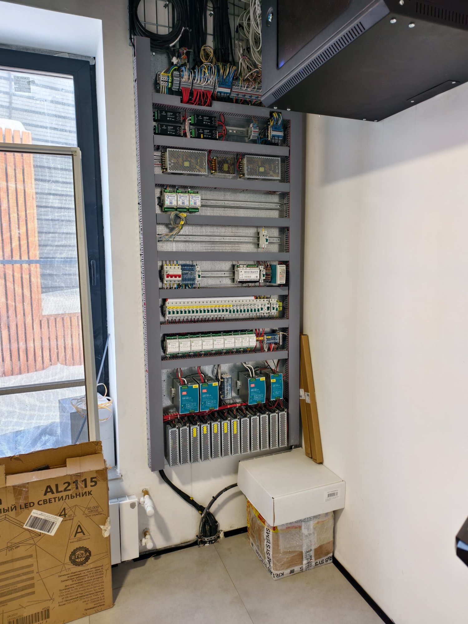 Щит автоматики с Wiren Board