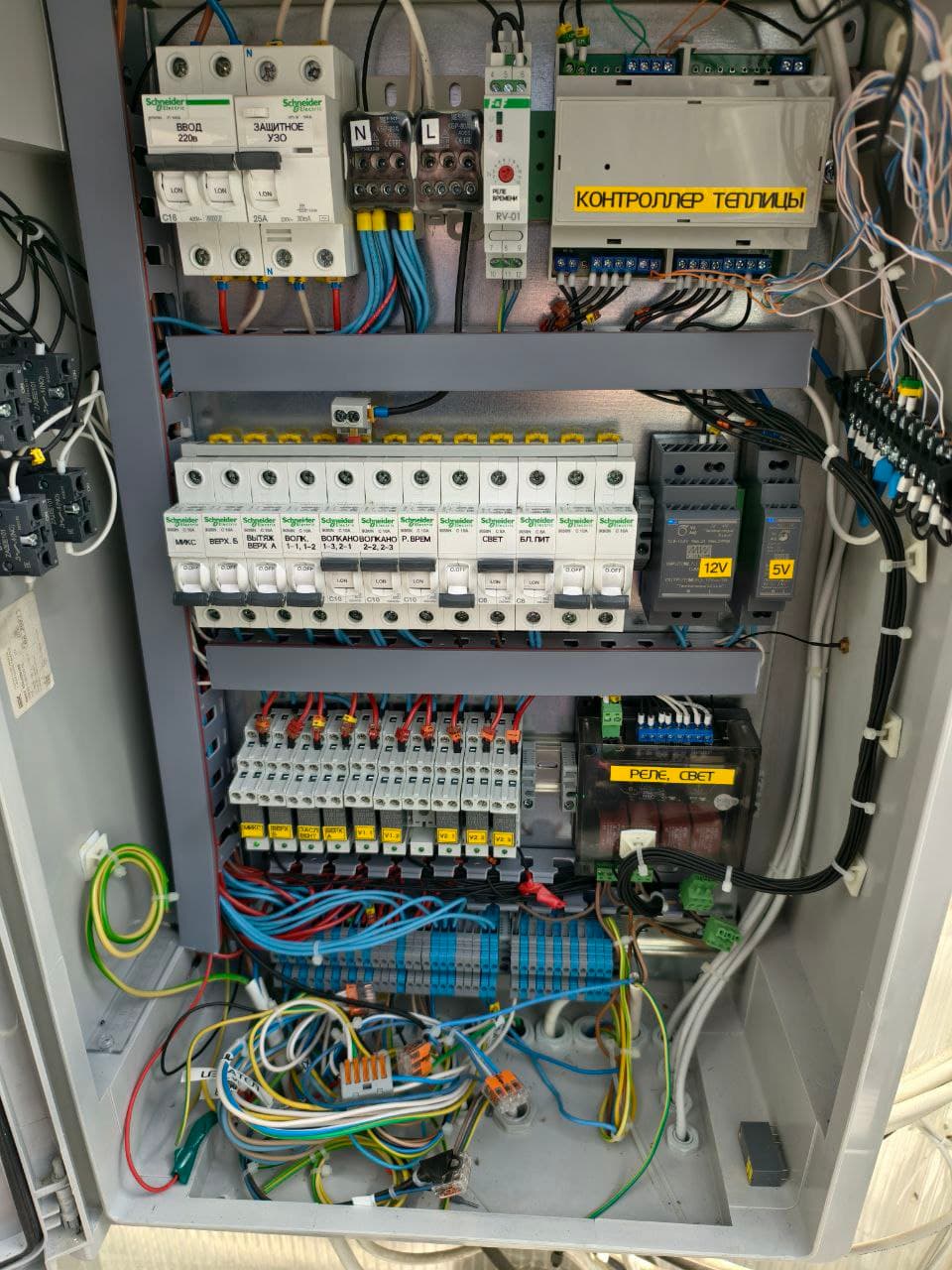 Щит климата — контроллер теплицы